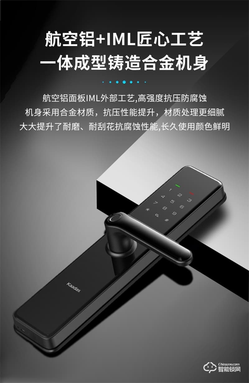 凯迪仕智能锁F200 密码指纹锁家用防盗门锁